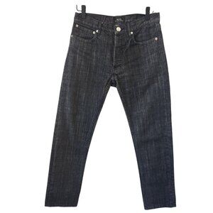 A.P.C. Petit Standard Grey Denim Jeans Slim Button Fly Size 27